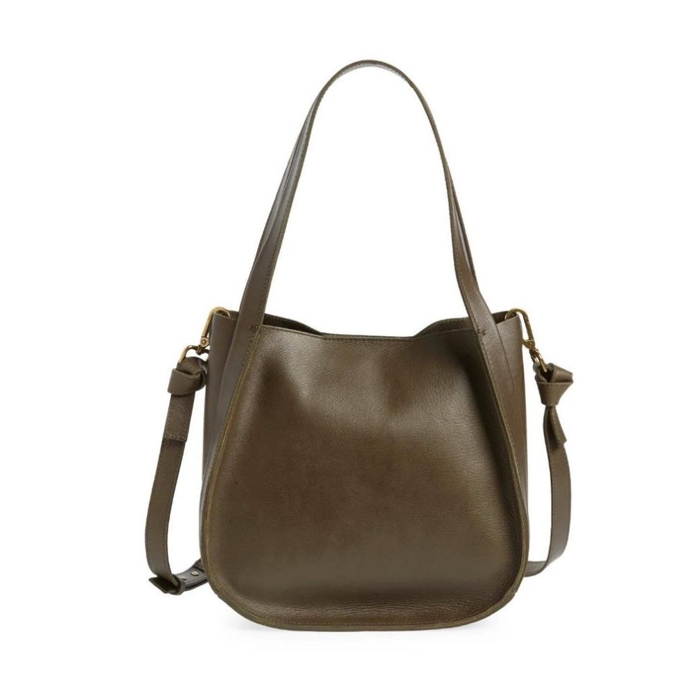 Madewell Olive Brown Leather Shoulder Bag